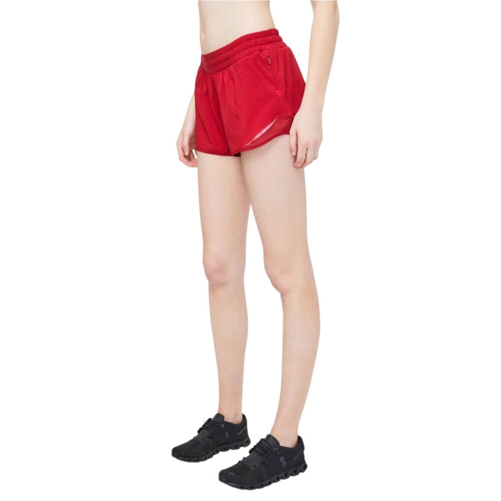 Lululemon Hotty Hot Short *Long 4" Dark Red - Picture 5 of 8